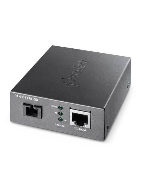 TP-LINK Optikai Media Konverter WDM 100(réz)-100FX(SC) Single mód, TL-FC111B-20