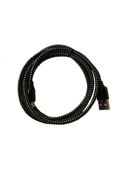 BLACKBIRD Type-C USB Adatkábel 1m, Fekete 2A (Extra erős anyagból)