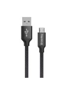 COLORWAY Kábel, Cable USB MicroUSB 2m 2.4A black (CW-CBUM009-BK)