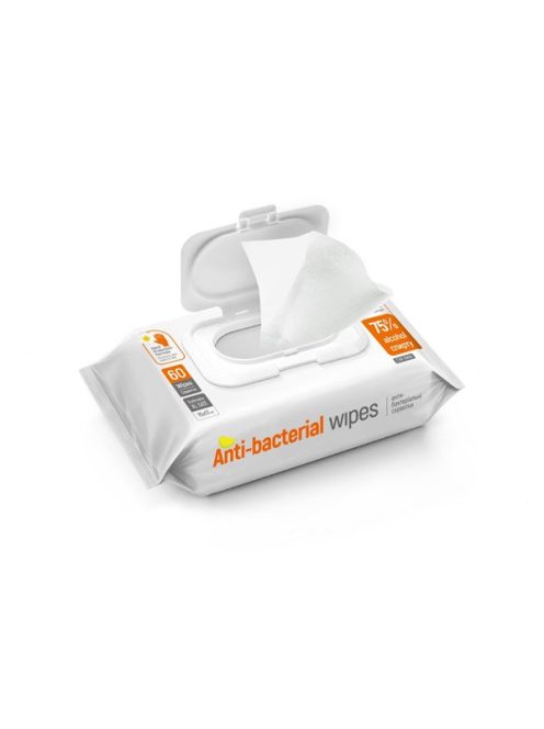 COLORWAY Tisztítószer CW-3960, alkoholos fertőtlenítő törlőkendő (Alcohol wipes CW for disinfection (15x17cm) 60pcs)