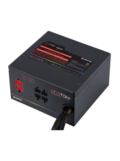 CHIEFTEC Tápegység Moduláris Photon 650W BOX 80+ Bronz RGB világítás