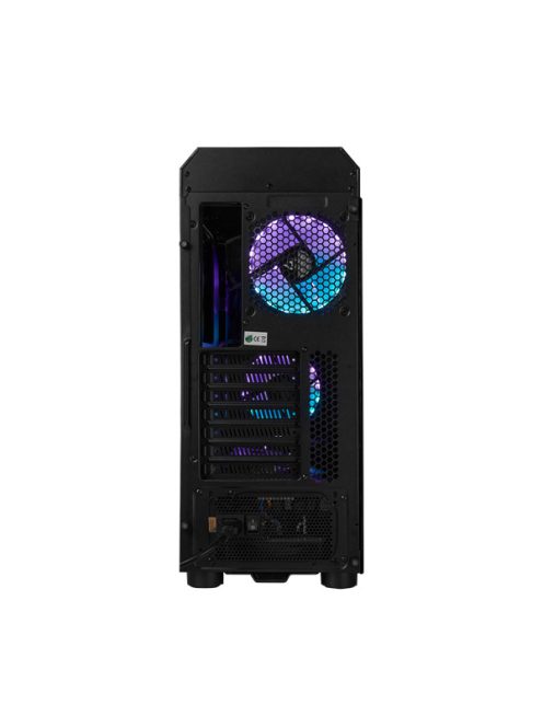 CHIEFTEC Ház Gaming Scorpion 3 ATX, 4x120mm RGB ventilátor, RGB vezérlő, Tápegység nélkül, Edzett Üveg, Fekete