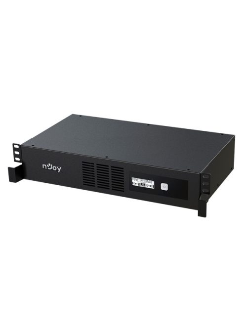 NJOY Szünetmentes Code 800, 800VA, 480W, Line-Interactive, rack (2U), LCD display