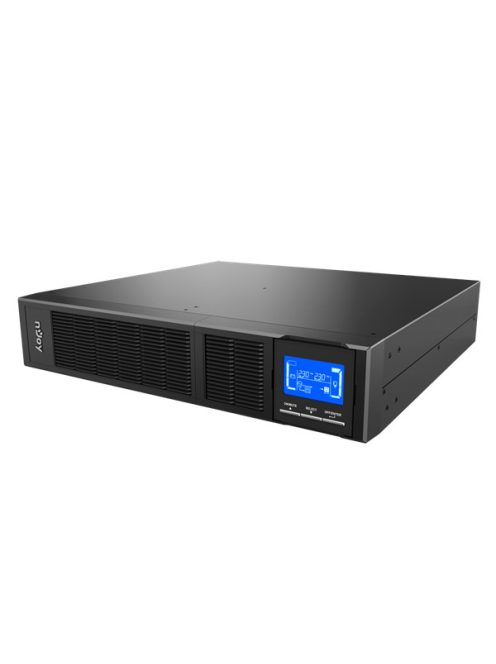 NJOY Szünetmentes Balder 1500, 1500VA, 1500W, Online rack (2U), LCD display