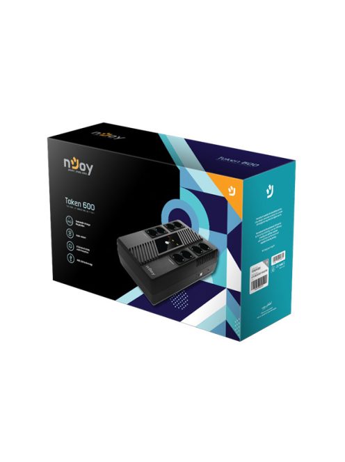 NJOY Szünetmentes Token 600, 600VA, 360W, Line-Interactive