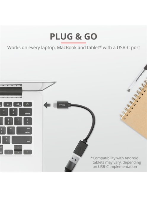 TRUST USB-C–USB-A adapterkábel 20967 (Calyx USB-C to USB-A Adapter Cable)