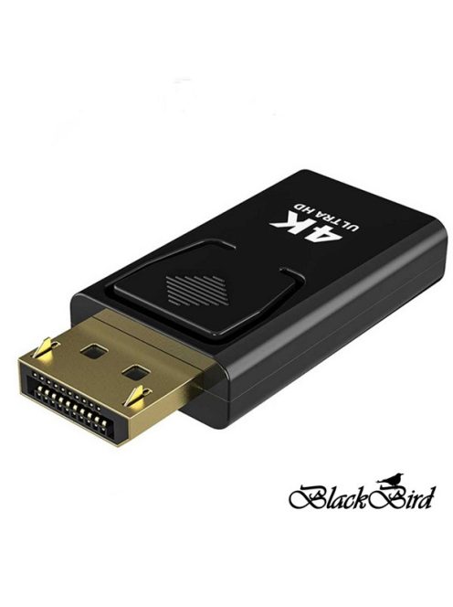 BLACKBIRD Adapter Displayport 1.2 male to HDMI female 4K passzív, Fekete