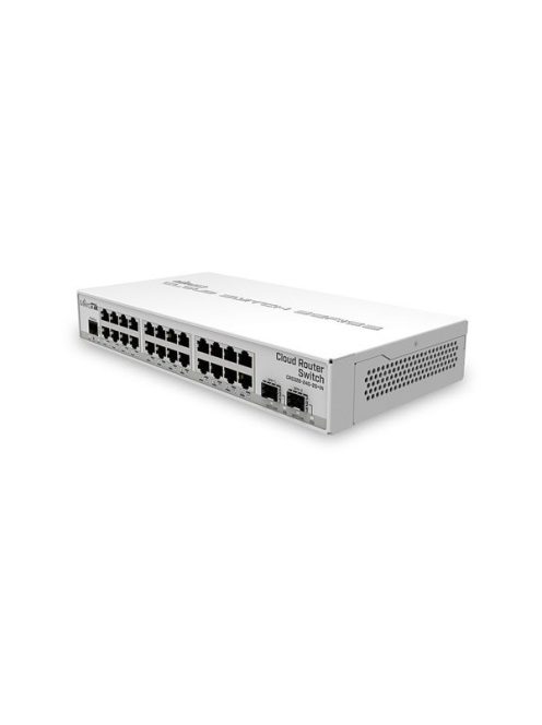 MIKROTIK Cloud Router Switch 24x1000Mbps + 2x10Gbps SFP+, Menedzselhető, Asztali - CRS326-24G-2S+IN