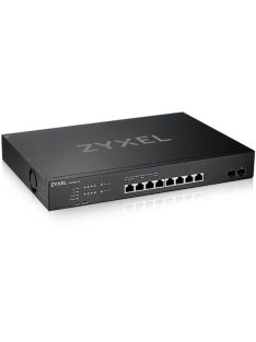   ZYXEL Switch 8x10Gbps + 2xGigabit SFP+, Menedzselhető Rackes, XS1930-10-ZZ0101F