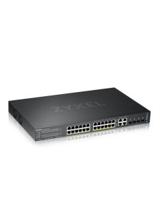   ZYXEL Switch  24x1000Mbps (24xPOE) + 4xGigabit kombó SFP, Menedzselhető Rackes, GS2220-28HP-EU0101F