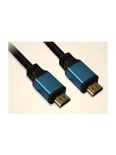   WIRETEK kábel HDMI Összekötő 2m, Male/Male, v2.0, Fém csatlakozó