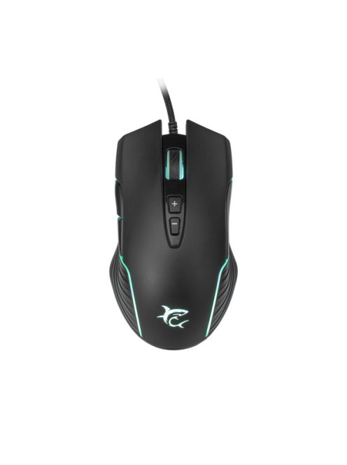 WHITE SHARK GM-5003 AZARAH gaming egér, fekete, 6400dpi