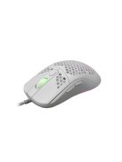 WHITE SHARK GM-5007W GALAHAD gamer egér, fehér, 6400 dpi