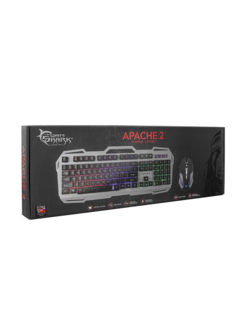 WHITE SHARK APACHE-2HU Combo gamer billetyűzet (magyar) + GAMER EGÉR