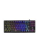 WHITE SHARK SPARTAN mechanikus (blue swtich) fém gamer billentyűzet (angol)