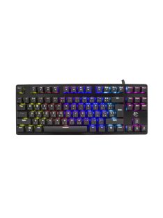   WHITE SHARK SPARTAN mechanikus (blue swtich) fém gamer billentyűzet (angol)