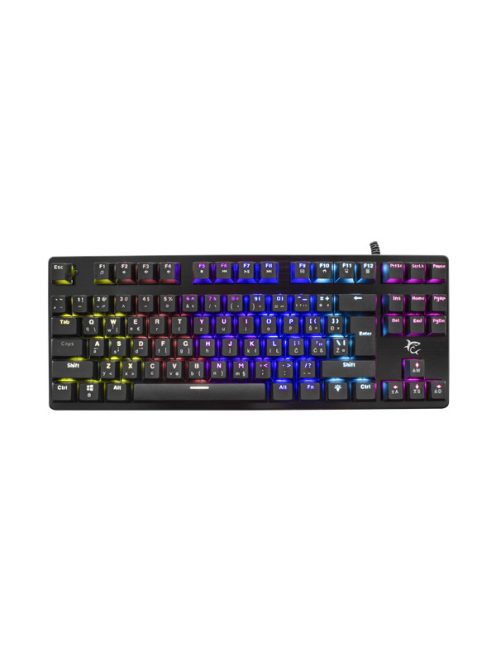 WHITE SHARK SPARTAN mechanikus (blue swtich) fém gamer billentyűzet (angol)