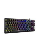 WHITE SHARK SPARTAN mechanikus (blue swtich) fém gamer billentyűzet (angol)