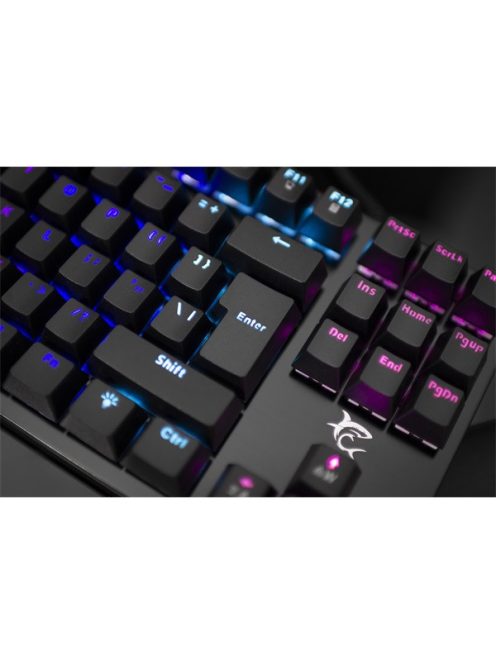 WHITE SHARK SPARTAN mechanikus (blue swtich) fém gamer billentyűzet (angol)