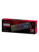 VARR gaming billentyűzet, VMK89B, mechanikus, multimédiás, 9 féle üzemmód, RGB, XINDA BLUE, fekete