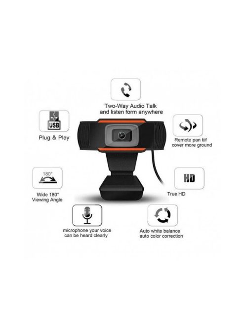 PLATINET webkamera, PCWC720, 720p, beépített mikrofon digitális zajszűrővel