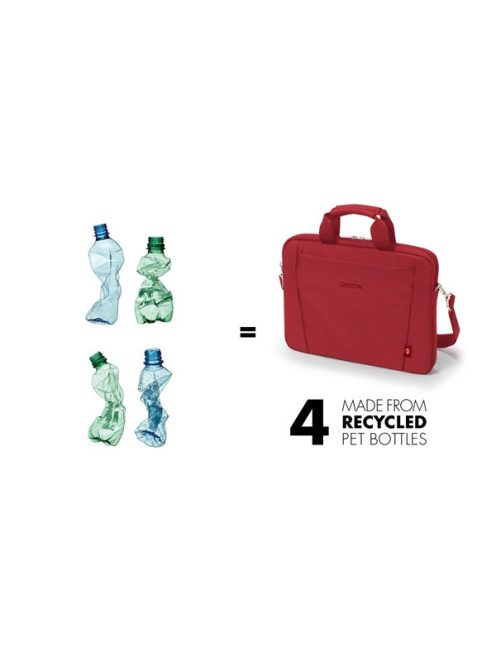 DICOTA D31306-RPET Notebook táska Slim Eco BASE 13-14.1" Red