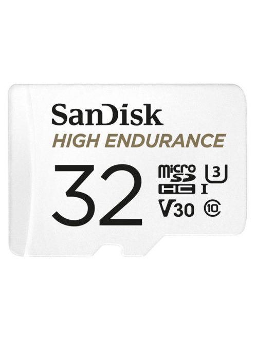 SANDISK 183565, MICRO SDHC KÁRTYA HIGH ENDURANCE 32GB, 100 MB/S, C10, U3, V30