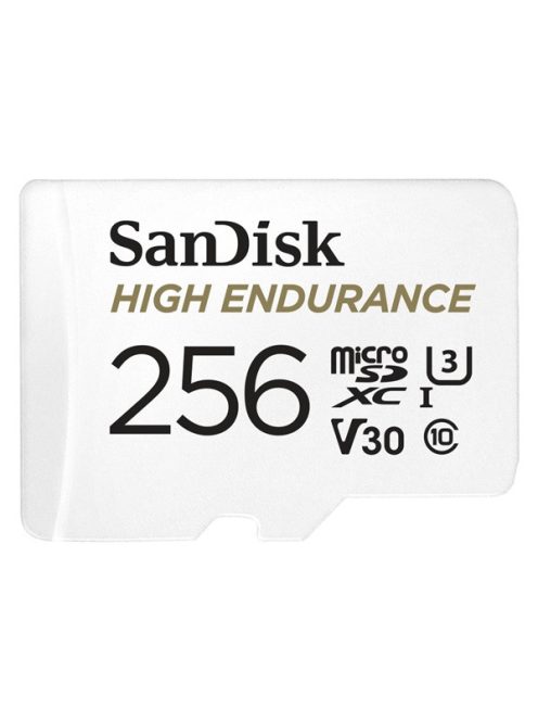 SANDISK 183568, MICRO SDXC KÁRTYA HIGH ENDURANCE 256GB, 100 MB/S, C10, U3, V30