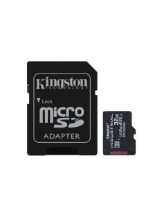   KINGSTON Memóriakártya MicroSDHC 32GB Industrial C10 A1 pSLC + Adapter