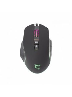 WHITE SHARK GARETH gamer egér, fekete