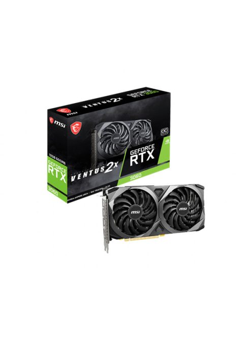 MSI Videokártya PCI-Ex16x nVIDIA RTX 3060 VENTUS 2X 12GB DDR6 OC