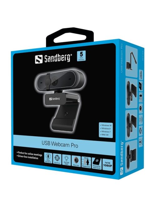 SANDBERG Webkamera, USB Webcam Pro