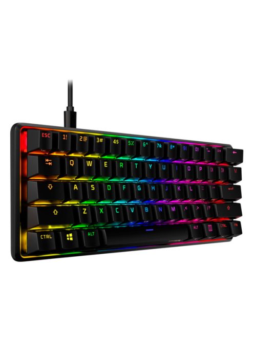 HP HYPERX vezetékes mechanikus gaming billentyűzet Alloy Origins 60 RGB piros switch - amerikai lokalizáció