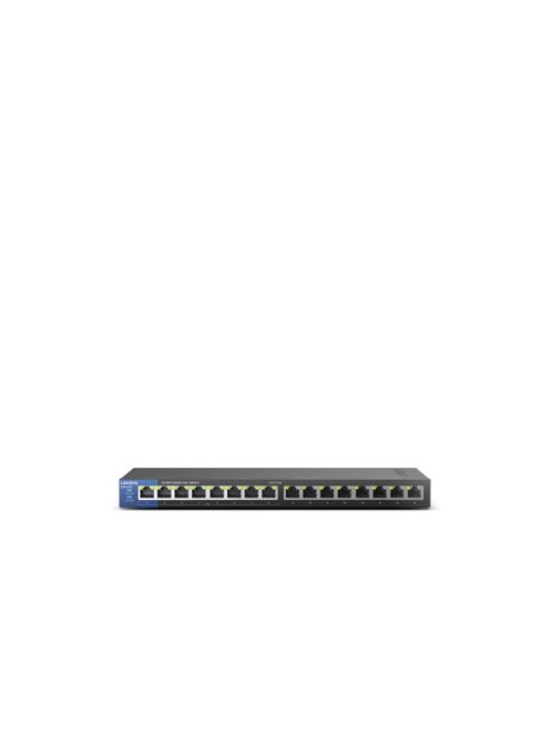 LINKSYS Switch LGS116P, 16x1000Mbps POE+ (16-Port Business Desktop Gigabit PoE+ Switch)