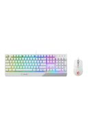 MSI ACCY VIGOR GK30 COMBO Gaming Keyboard + Optical Mouse, US, White