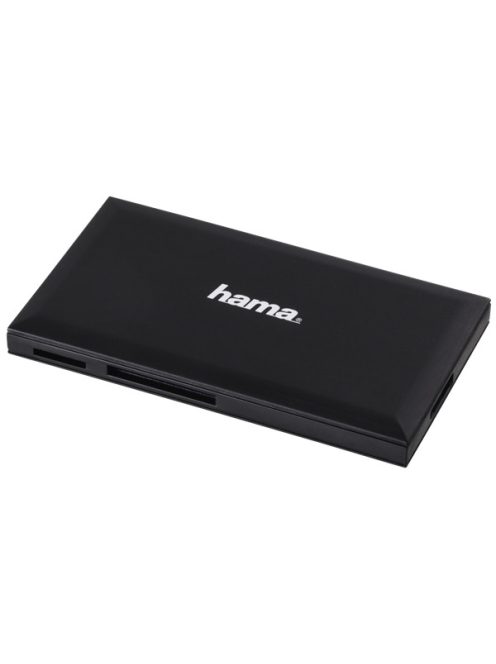 HAMA 181018, USB 3.0 SUPERSPEED "SLIM" MULTI KÁRTYAOLVASÓ, FEKETE