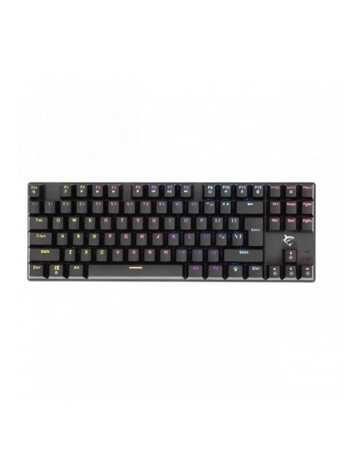 WHITE SHARK COMMANDOS mechanikus (red switch) gamer billentyűzet (angol), fekete
