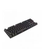 WHITE SHARK COMMANDOS mechanikus (red switch) gamer billentyűzet (angol), fekete