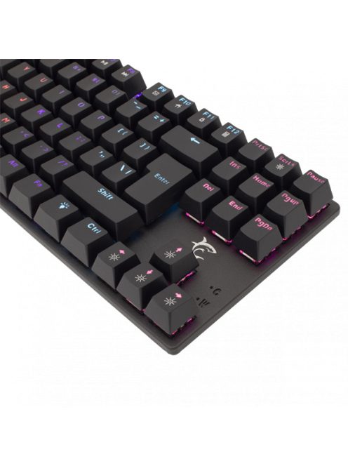 WHITE SHARK COMMANDOS mechanikus (red switch) gamer billentyűzet (angol), fekete