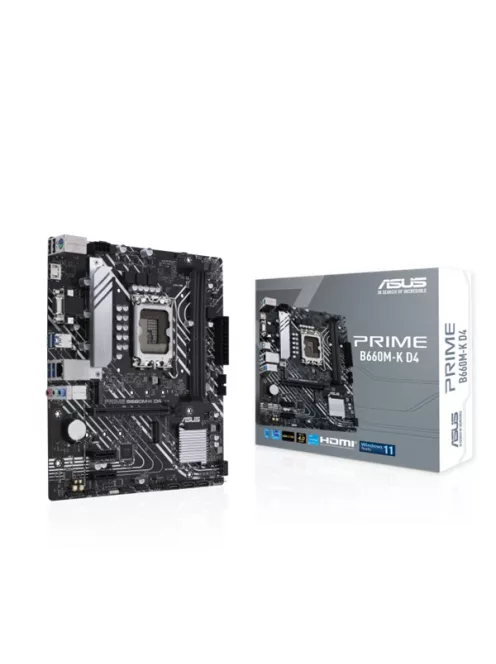 ASUS Alaplap S1700 PRIME B660M-K D4 INTEL B660, mATX