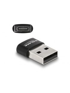   DELOCK Átalakító USB 2.0 Type-A male > USB Type-C female fekete