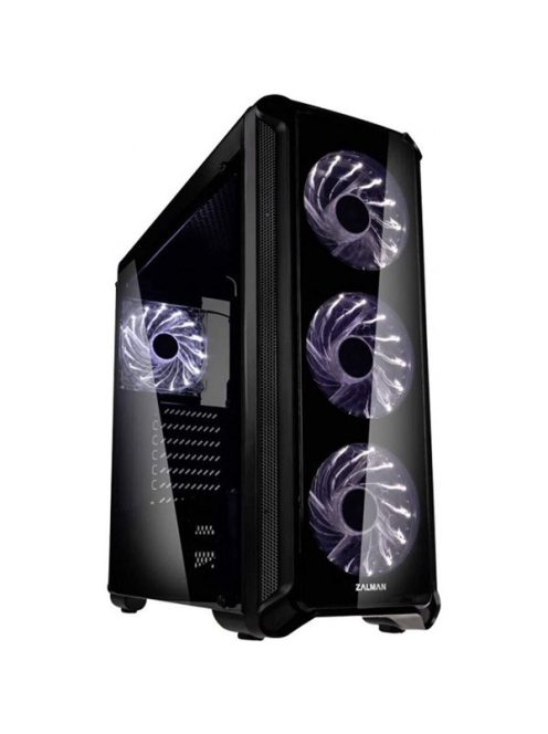 ZALMAN Ház Midi ATX I3 EDGE Tápegység nélkül, Fekete