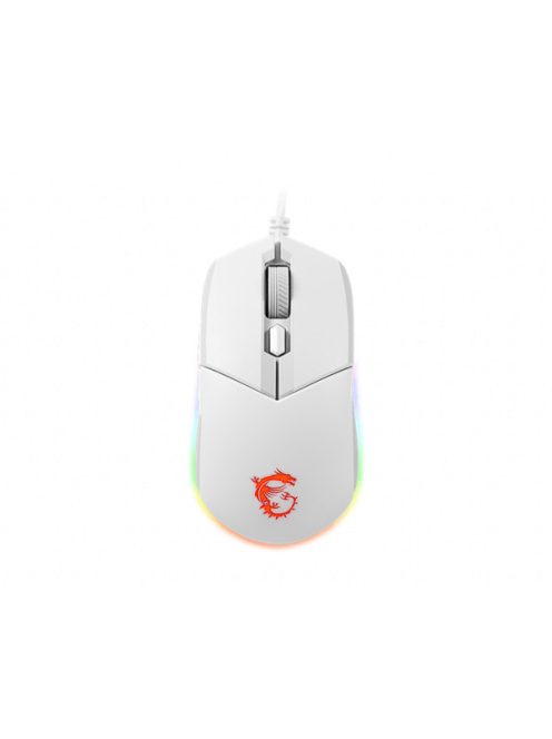 MSI ACCY Clutch GM11 symmetrical design Optical GAMING Wired Mouse, White