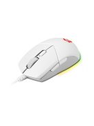 MSI ACCY Clutch GM11 symmetrical design Optical GAMING Wired Mouse, White