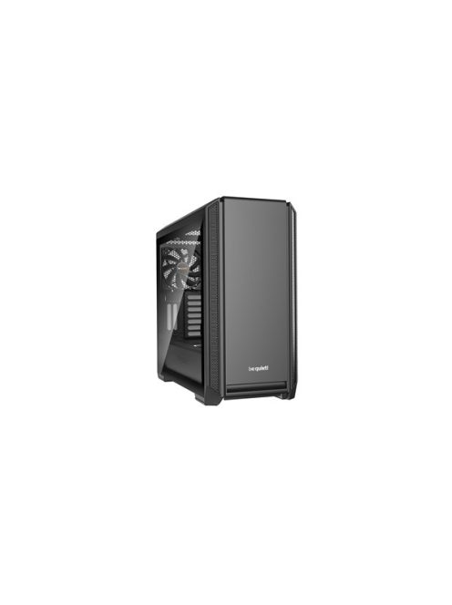 BE QUIET! Ház Midi ATX Silent Base 601 Tápegység nélkül, Fekete Üvegfalú