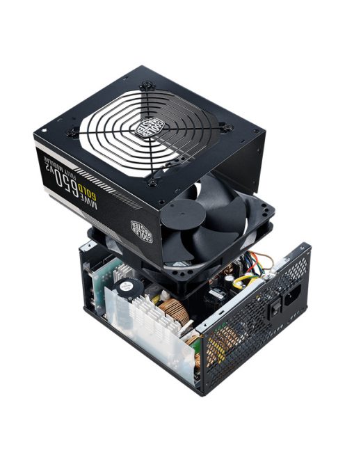 COOLER MASTER Tápegység Moduláris, MWE 650W, 12cm, 80+ Gold V2, Aktív PFC