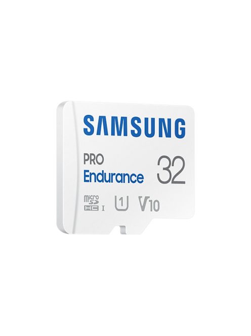 SAMSUNG Memóriakártya, PRO Endurance microSD kártya 32GB, CLASS 10, UHS-I (SDR104), + SD Adapter, R100/W30