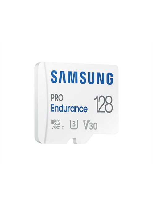 SAMSUNG Memóriakártya, PRO Endurance microSD kártya 128GB, CLASS 10, UHS-I (SDR104), + SD Adapter, R100/W40