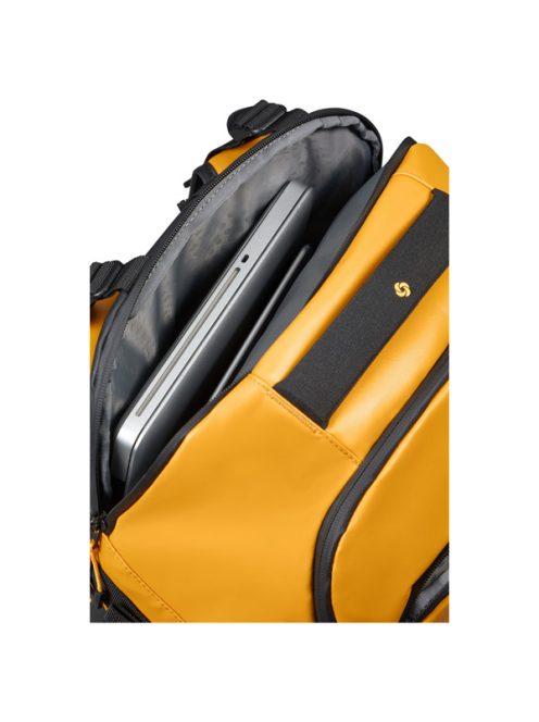 SAMSONITE Notebook hátizsák 142896-1924, TRAVEL BACKPACK S 38L 17.3" (YELLOW) -ECODIVER