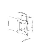 SBOX LCD-100 fali konzol dönthető, 100x100, 13"-30", max 15 kg